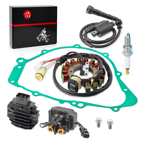 Magneto Stator Rectifier Ignition Coil Relay Gasket kit Compatible with Yamaha GRIZZLY 600 1999 2000 2001