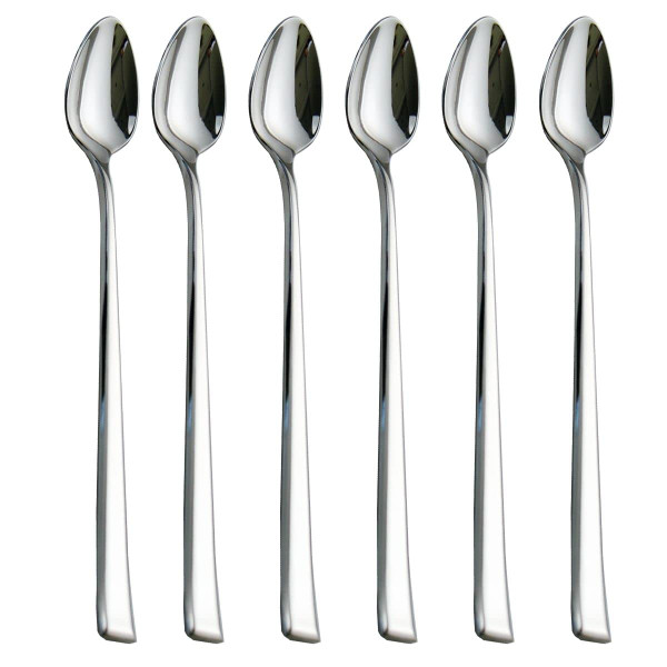 HISSF Iced Tea Spoons, Mixing Spoons,18/10 Stainless Steel Stirring Spoon, set of 6 Pieces-7.9 Inch