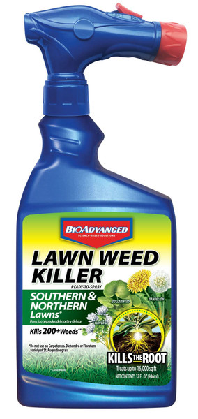 BioAdvanced Lawn Weed Killer Ready-to-Spray, Broadleaf Formula, 32 oz
