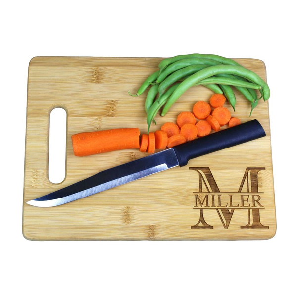 Personalized Engraved Bamboo Cutting Board, Mothers Day Gifts, 5th Anniversary Ideas, Gifts for Her