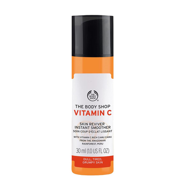 The Body Shop Vitamin C Skin Boost Instant Smoother – Refreshing, Skin-Softening Serum for Youthful Skin – Vegan – 1 oz The Body Shop Vitamin C Skin Boost Instant Smoother – Refreshing, Skin-Softening Serum for Youthful Skin – Vegan – 1 oz