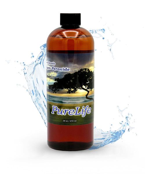 12% Hydrogen Peroxide Food Grade with No Added Stabilizers - in Distilled Water (16 Oz)
