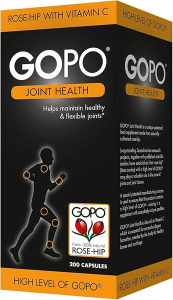 GOPO Joint Health 200 Capsules - Rose-Hip & Vitamin C
