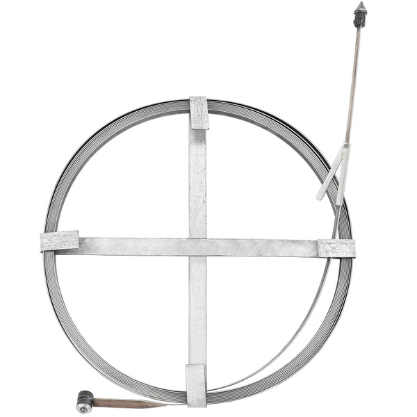 Blulu Flat Sewer Rod 3/4" x 50' Adjustable Grip Handle Plumbing Snake Gray Drain Augers for Dredge Sewers Wells and Various Outdoor Pipes