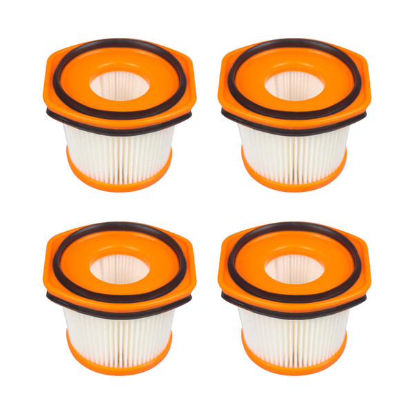 Replacement Filter Compatible with Shark WS630 WS620 WS642 WS632 WS632BLBRN WS632GDBRN Wandvac System Pet Ultra-Lightweight Powerful Cordless Stick Vacuum (4 Pack) Replace to Part # XFFWV360