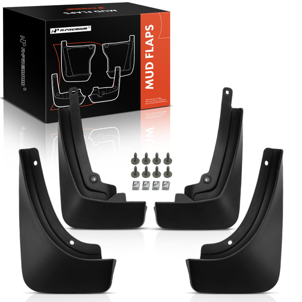A-Premium Set of 4PCS Mud Flaps Splash Guards Mudguards Mudflaps with Hardware Kits Compatible with Buick Envision 2021 2012 2023, Front & Rear (Driver and Passenger Side)