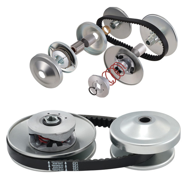 Happybuy Go-Kart Torque Converter, 3/4" Go-Kart Clutch Kit, 30 Series Asymmetrical Driver Pulley Replacement, for 2-8 HP Small Engines, Replaces Comet 219552, Manco 5957, Yerf Dog Q43201W