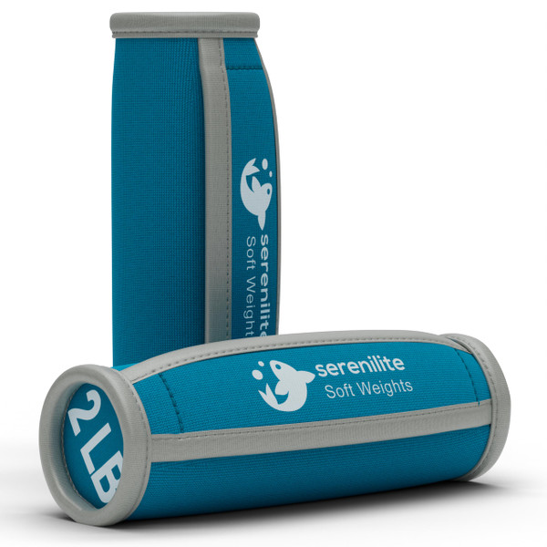 Serenilite Hand Weights for Women & Men Soft Dumbbell Walking Hand Weight Sets - Comfortable Secure Neoprene Dumbbells with Straps for Walking Running Cardio Workout Physical Therapy