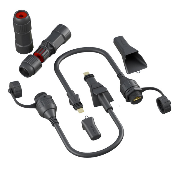 STARGEAR Starlink Flat High Performance Extension to RJ45 Cable, Ethernet Adapter for Starlink Flat High Performance 22AWG, Waterproof SPX RJ45 Coupler with End Caps (2 Pack)