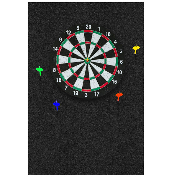 2 Pcs Dart Board Backing Felt Wall Tiles Cork Dart Board Backer Alternative Self-Adhesive Wall Protectors Square Backing Tiles (36 x 24 x 0.5 Inch,Black)