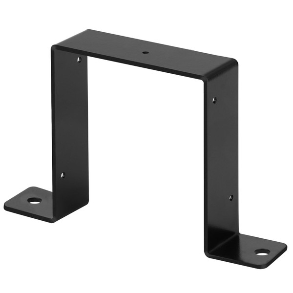 GBGS 6 Pack Deck Post Tie Brackets for 6 x 6 Wood Post,12 Gauge(2.8 mm Thick),Black Deck Fence Strap