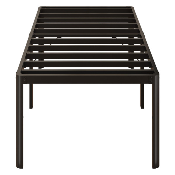 Yicensen 24 Inch High Twin XL Bed Frames with Rounded Corner Legs, Heavy Duty XL Twin Metal Platform Bed Frame No Box Spring Needed, Easy Assembly, Noise Free, Black