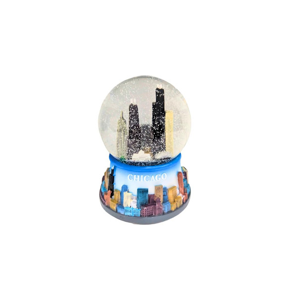Chicago Color Musical Snow Globe - 100mm