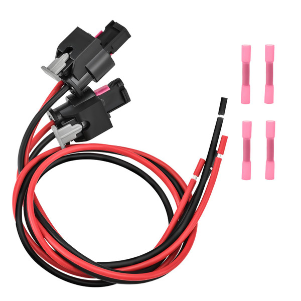 2PCS 2-Way License Plate Light Harness Pigtail Plug Wiring Connector Compatible with Ram 1500 2500 3500 2019-2020 Part Number 4F0973702