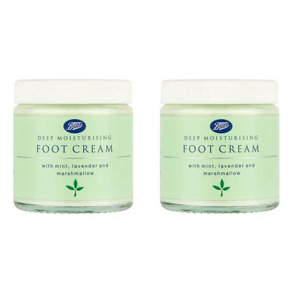 Boots | Deep Moisturising Foot Cream - With Mint, Lavender & Marshmallow | 100mL [ x2 Pack ]