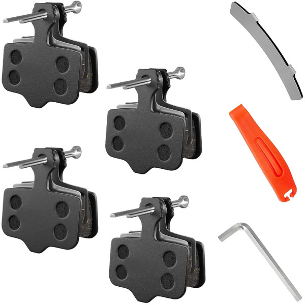 Fat-Cattie Bike Disc Brake Pads with Installation Tool,Bike Brake Pads Compatible with TRP Tektro Shimano Deore Br(Black-3,05R,4Pairs)