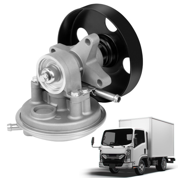 QKVCX Vacuum Pump with Pulley 904-862 Compatible with 1995-2020 Isuzu NPR NPR-HD Gas V8 L96/LQ4 MPI L31/ LQ4 L05 L96 3.0L 3.9L 4.8L 5.2L 5.7L 6.0L Replace 972410351,904-862,97241035,8-97241-035-1
