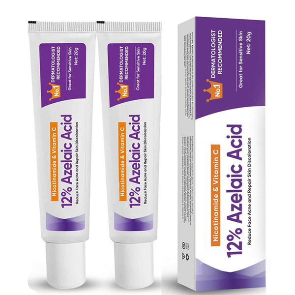 2Pcs Azelaic Acid The Ordinary, Azelaic Acid Serum, 12% Azelaic Acid Azelaic Acid 20% Cream Face Skin Care Pigmentation Treatment for All Skin Types 2Pcs Azelaic Acid The Ordinary, Azelaic Acid Serum, 12% Azelaic Acid Azelaic Acid 20% Cream Face Skin Care Pigmentation Treatment for All Skin Types