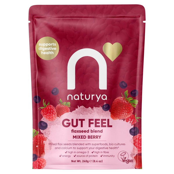 Naturya Gut Feel Flaxseed Blend Mixed Berry, 240g Naturya Gut Feel Flaxseed Blend Mixed Berry, 240g