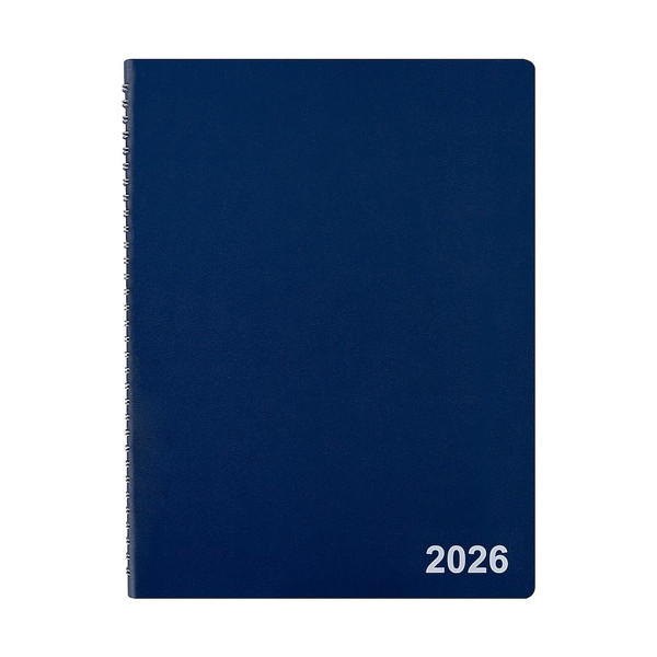 Staples 2026 Year 8" x 11" Weekly & Monthly Appointment Book, Navy (ST58470-26)