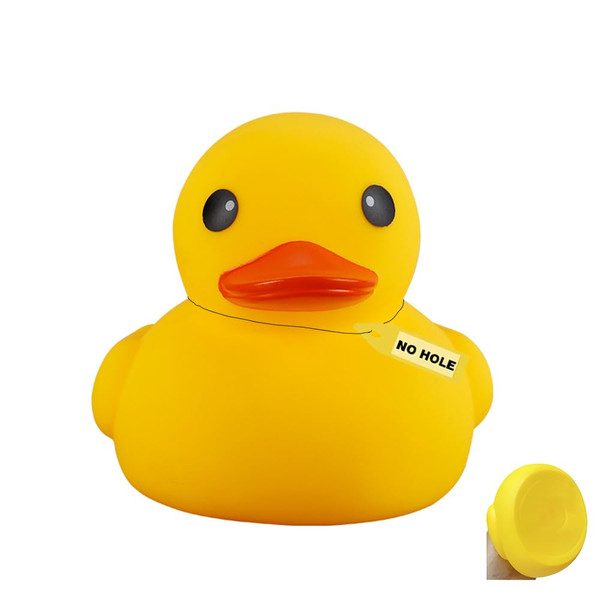 7.2Inch No Hole Yellow Rubber Ducks Large Bath Duck Toys for Toddlers Boys Girls,Mold Free Yellow Ducky in Bulk Huge Ducks Baby Shower Duck Decorations Party Favors