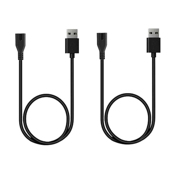 Crevauh 2 Pack Worldwide USB Charging Cable Rechargeble Cord for Callus Remover IWEEL/PRITECH/Geopu/CIVYPRO/ELMCHEE/Nicebirdie/zikillya Foot File