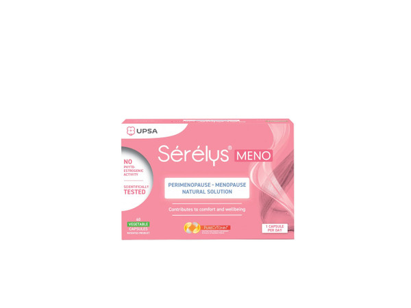 Sérélys MENO Perimenopause & Menopause Supplements for Women - 30 Vegetarian Capsules with PureCyTonin Complex - Hormone Balance, Hot Flushes & Fatigue Reduction Non-Hormonal Formula - 1 Month Supply