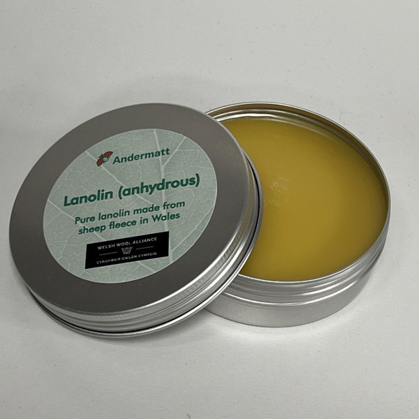 Lanolin Pure 100g (Lanolin Anhydrous) Made in Wales Lanolin Pure 100g (Lanolin Anhydrous) Made in Wales