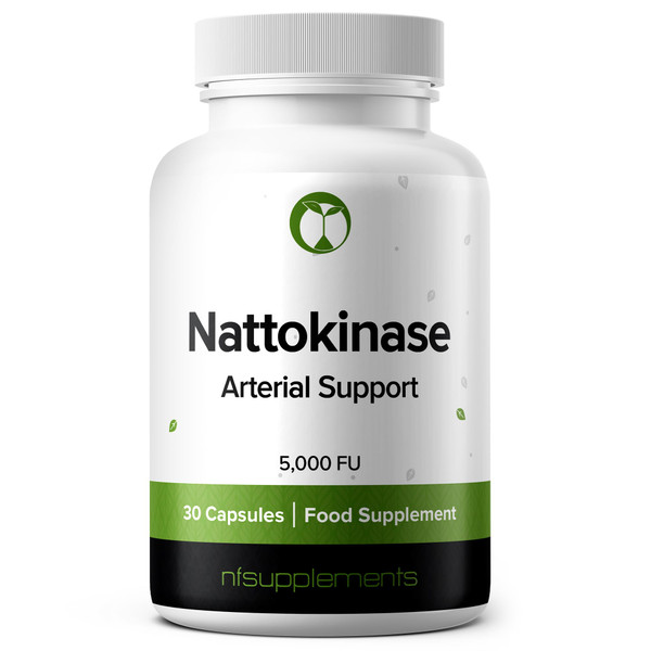 Nattokinase 5000FU Arterial Support with Oregano Extract 125mg & Motherwort 125mg 30 Capsules Made in The UK (30) Nattokinase 5000FU Arterial Support with Oregano Extract 125mg & Motherwort 125mg 30 Capsules Made in The UK (30)