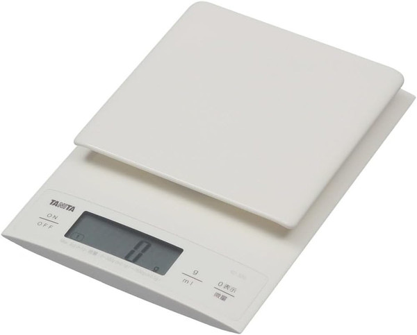 TANITADigital cooking scale【Also useful for making bread0.1g unitHigh accuracyWeighing up to3kg】WhiteKD-320-WH