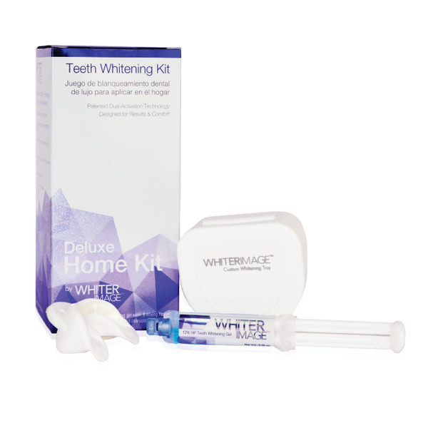 Whiter Image Deluxe Teeth Whitening Kit to Eliminate Teeth Discoloration While Fighting Plaque Bacteria, Teeth Whitening Set for A Stronger Enamel