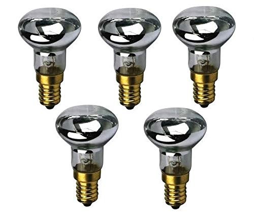 EDMBG Set of 5, R39 E17 Replacement Light Bulb Motion Lamp 30W Reflector Type