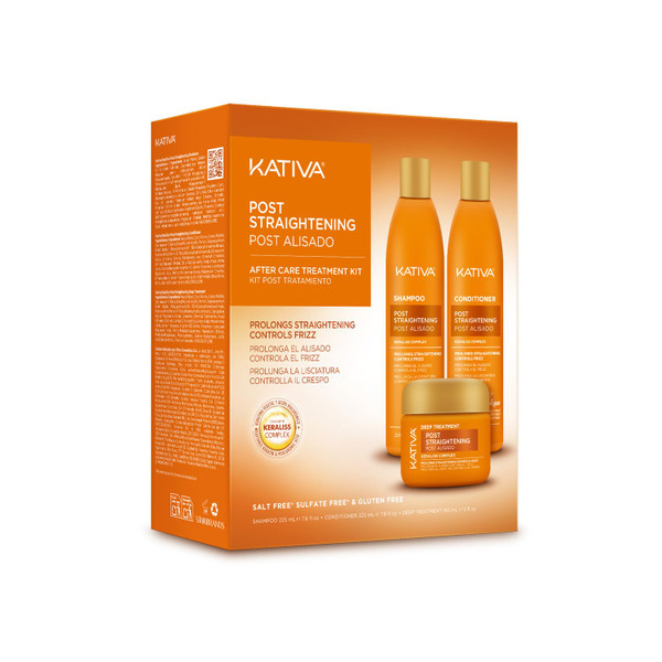 Kativa Tech Kativa Post Relaxer Kit X 3 Pack (Shampoo + Conditioner X 250 Ml + 250 Deep Treatment