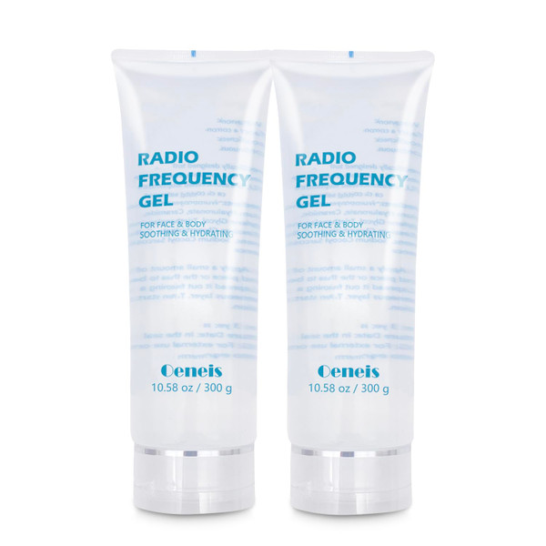 Oeneis Radio Frequency Gel for Use with RF Facial Machine, Conductive Gel for Face Microcurrent, Use for Skin Soothing and Hydrating, 300g Tube (Pack of 2)