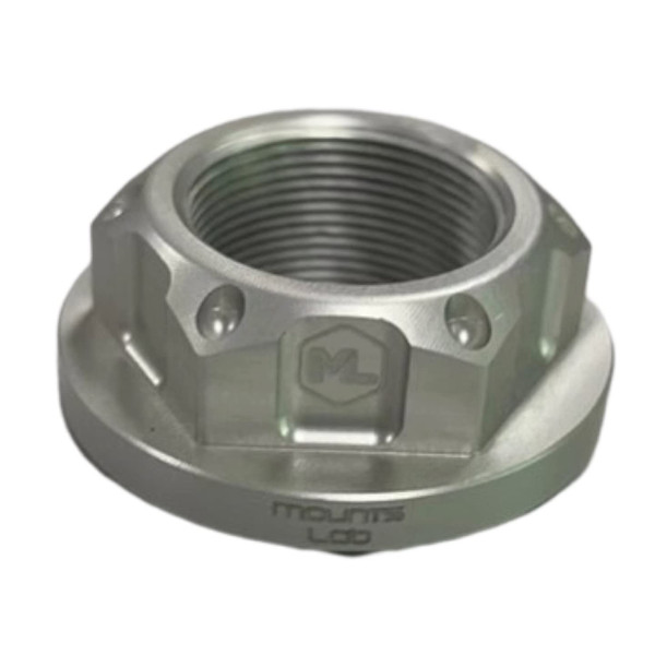 Mounts Lab Motomount R7 Steering Stem Nut (Aluminium Open/Flanged Top Yoke Nut M22x1.00mm) for Yamaha R7 Phone/Camera/GPS Mount Adapter
