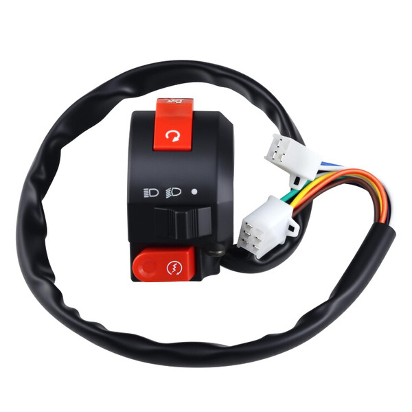 Amavoler 3 Function 7/8" Handlebar Switch Assembly Aftermarket Replacement Parts Replacement for 50cc 70cc 90cc 110cc 125cc 150cc ATVs Quad Wheelers Motorcycles Bike Scooter ATV Snowmobiles.