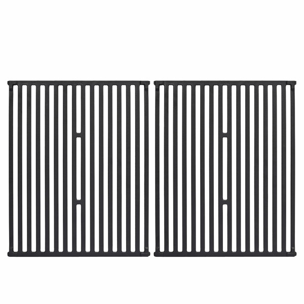 Leship 15" Grill Grates Replace for Broil King 9453-54,9453-57,9453-64,9865-54,9453-67,Broil-Mate,Sterling,Huntington Gas Grills. Heavy Duty Cast Iron Cooking Grid Grates (15" x 12 3/4")