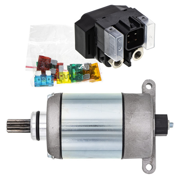 NICHE Starter Motor Solenoid Kit for Yamaha Grizzly 700 550 Kodiak 700K 28P-81890-00-00 3P6-81940-00-00 ATV