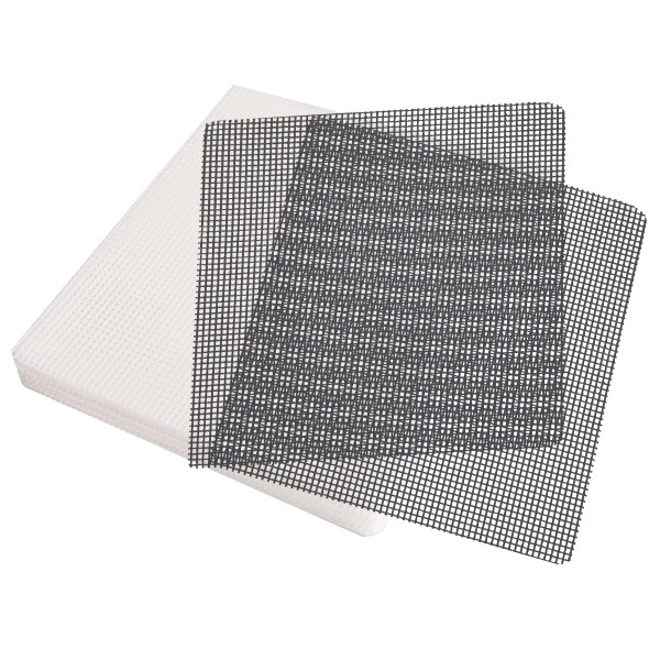 GREGICH 50 Packs 4 Inch Flower Pot Hole Mesh Pad, Plastic Mesh Screen Bonsai Bottom Planter Drainage Hole Grid Mat, Plant Succulent Pot Screens Mat Prevent Soil Loss