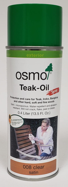 Osmo - Teak Oil Spray - 008 Clear - 0.4 Liter