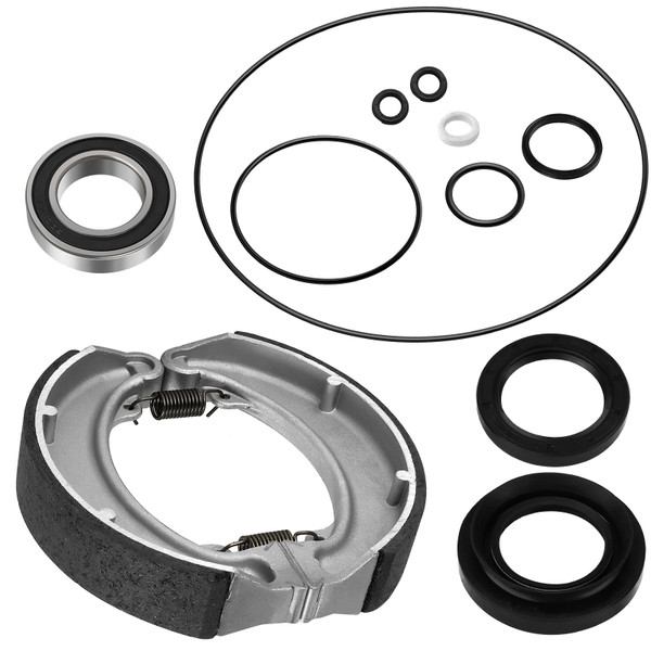 Rear Brake Drum Shoes Bearing Seals Kit for Honda TRX300 Fourtrax 300 1988-2000