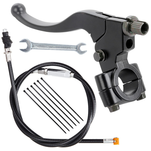 Stylemafia 7/8" Handlebar Left Clutch Lever and 39" Clutch Cable with Adjuster Compatible with 50cc 70cc 90cc 110 cc 125cc Tao Tao SSR Apollo Dirt Pit Bikes（Black）