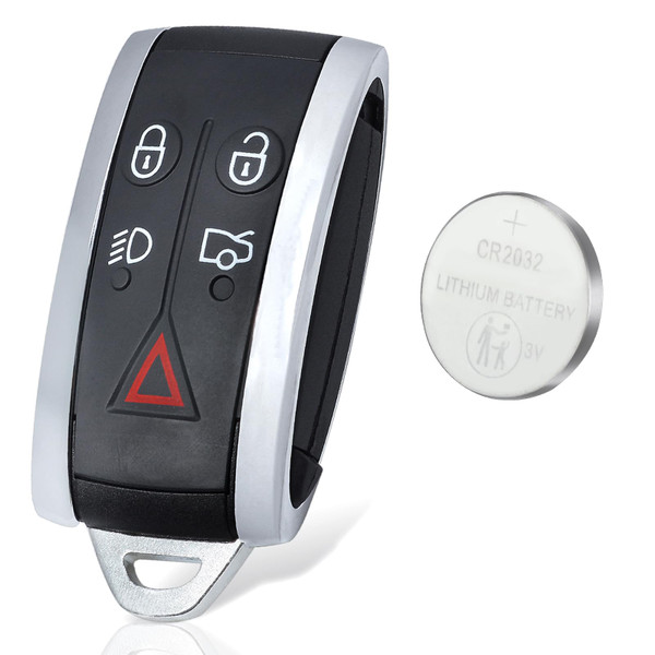 Beefunny Smart Remote Key Fob Replacement for Jaguar XF XFR XK XKR XJ8 XK8 2006-2013 FCC ID:KR55WK49244,KR55WK45694 315MHz (1)