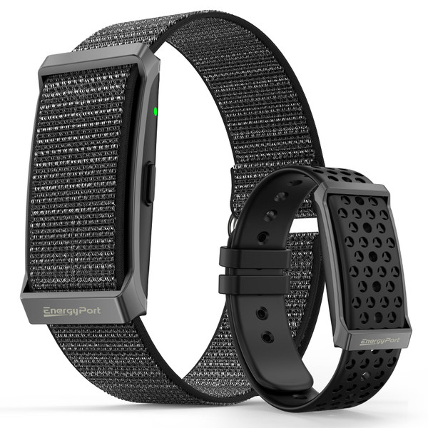 EnergyPort Fitness Tracker,Wearable Health Smart Bracelet Band with Blood Oxygen 170+ Sport Mode 60-Day Battery,Lifetime Membership,Activity Tracking Heart Rate Sleep Monitor for Android iOS,2 Bands