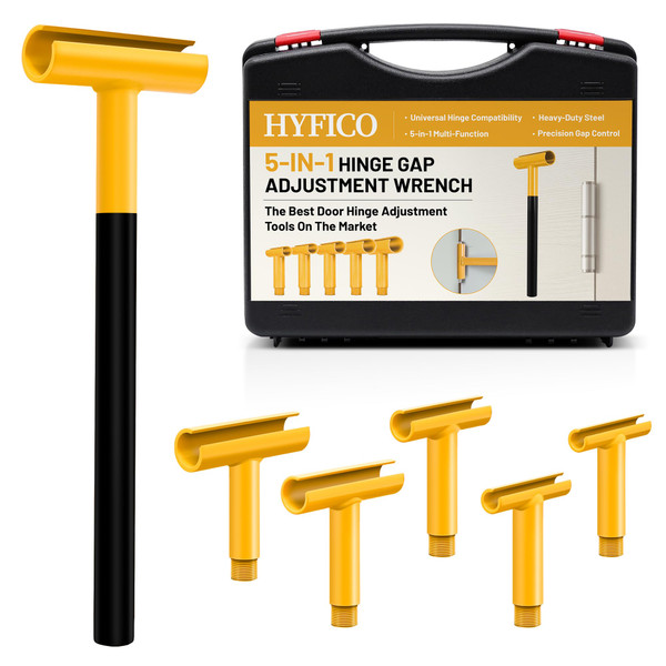 Hyfico Upgraded Hinge Gap Adjusting Wrench for Residential and Commercial, Door Hinge Adjustment Tool for Door Quick and Efficient Solutions, User-Friendly Adjustments Tools