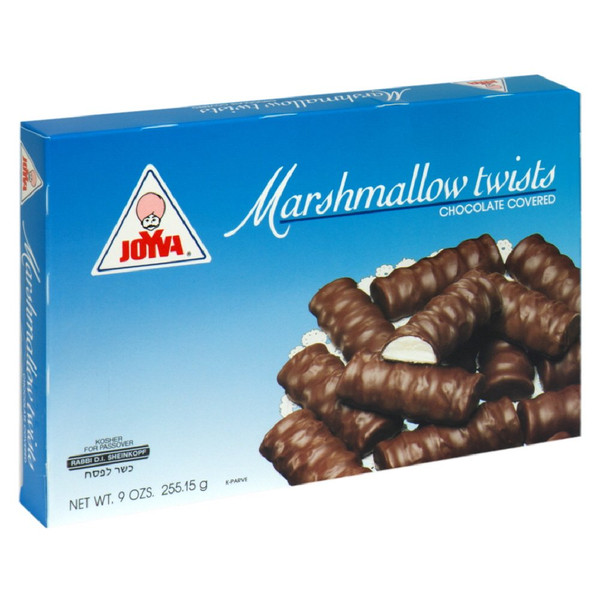 Joyva Marshmallow Twists Chocolate Covered Vanilla,9-ounces (Pack of4)