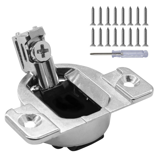 Replacement for Blum 110 Cabinet Hinges in Compact 33 Hinge, HYLEBOR 4Pack Hinges for Cabinet Doors to Replace Original Blum Cabinet Hinges (with Screws, Screwdriver, Without Mounting Plate)