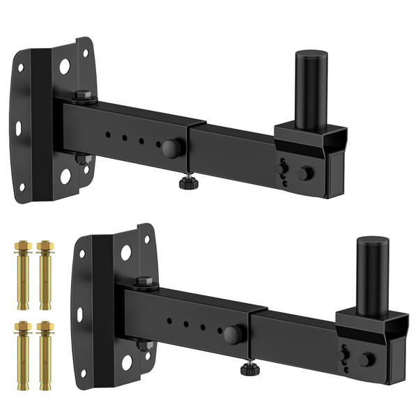 Rimous Heavy Duty Speaker Mounts for PA Speaker Wall Mount - Adjustable Tilt & Swivel Wall Mount Brackets for Professional Audio PA Speakers Mounting Brackets Holds 110lbs Large Speakers, 2 Pack