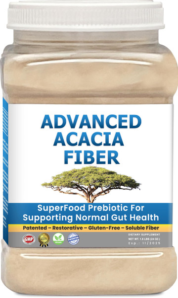 Organic Acacia Fiber Powder Prebiotic Soluble Fiber Powder Perfect Bathroom Trips, Digestion, IBS Relief, Leaky Gut Repair 24oz w/Scooper Organic Acacia Fiber Powder Prebiotic Soluble Fiber Powder Perfect Bathroom Trips, Digestion, IBS Relief, Leaky Gut Repair 24oz w/Scooper