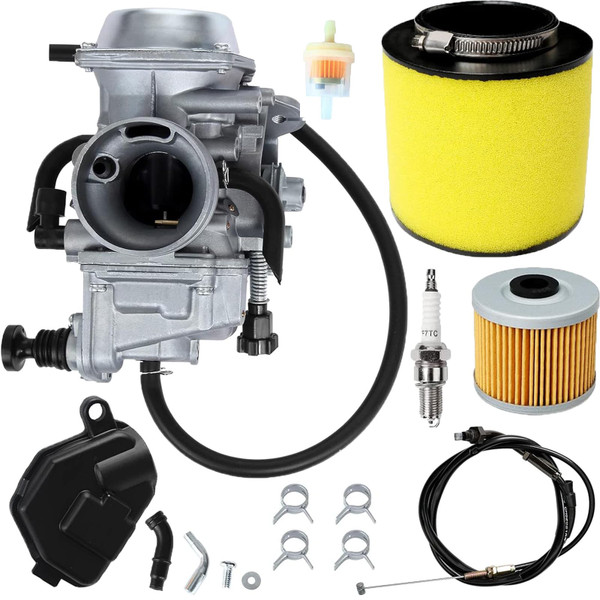 Fourtrax 300 Carburetor Fit for Honda 1986-2000 FourTrax TRX300 TRX350,1997-2004 Foreman 400 450,2000-2006 Rancher 350(Includes Air Filter,Oil Filter,Spark Plug,Throttle Cable) Fourtrax 300 Carburetor Fit for Honda 1986-2000 FourTrax TRX300 TRX350,1997-2004 Foreman 400 450,2000-2006 Rancher 350(Includes Air Filter,Oil Filter,Spark Plug,Throttle Cable)